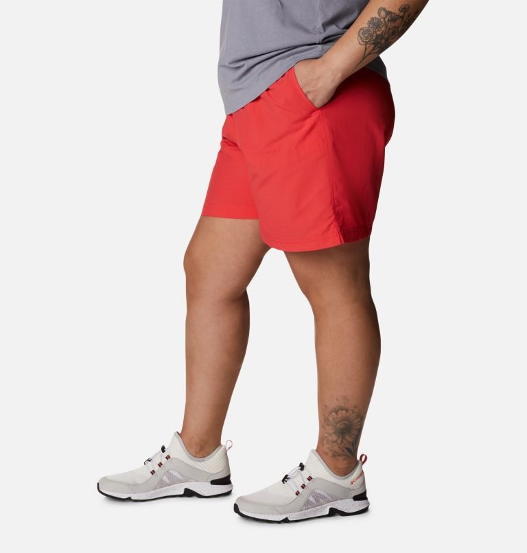 Women's Columbia Sandy River Shorts Red | Plus Size CA-N6C50